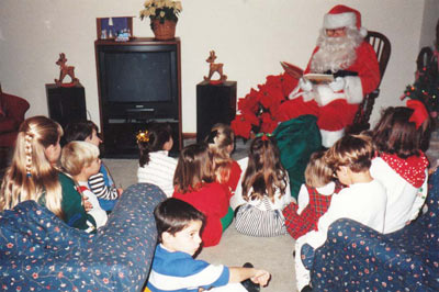 Santa reading